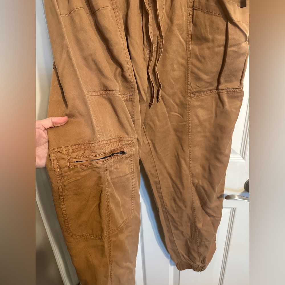Nicole Miller New York Lyocell Cargo Joggers, Rust, Sz XL - Picture 6 of 8
